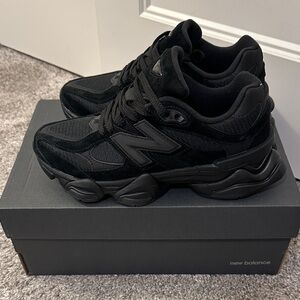 New Balance All-Black Athletic Shoes